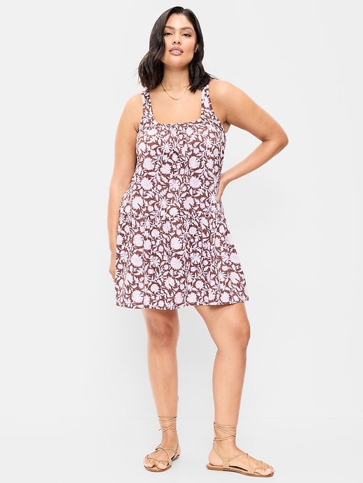 Image number 4 showing, Sleeveless Scoop-Neck Mini Swing Dress