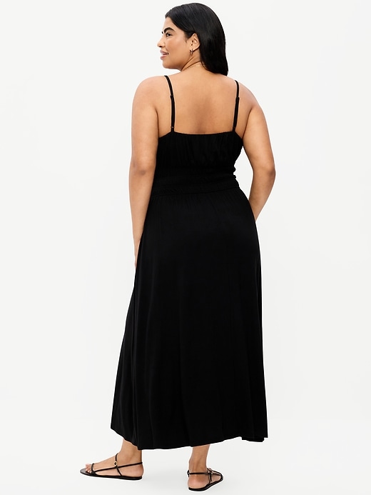 Image number 7 showing, Fit & Flare Jersey Smocked-Waist Midi Dress