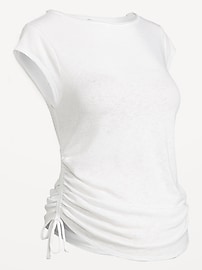 Image number 1 showing, Maternity Side-Cinch Jersey Top
