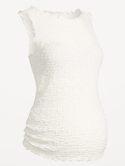 Image number 4 showing, Maternity Texured High-Neck Tank Top