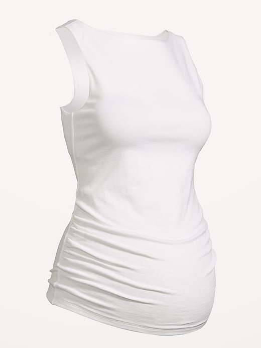 Image number 2 showing, Maternity Slit-Neck Tank Top