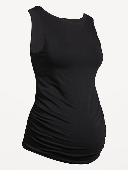Image number 4 showing, Maternity Slit-Neck Tank Top