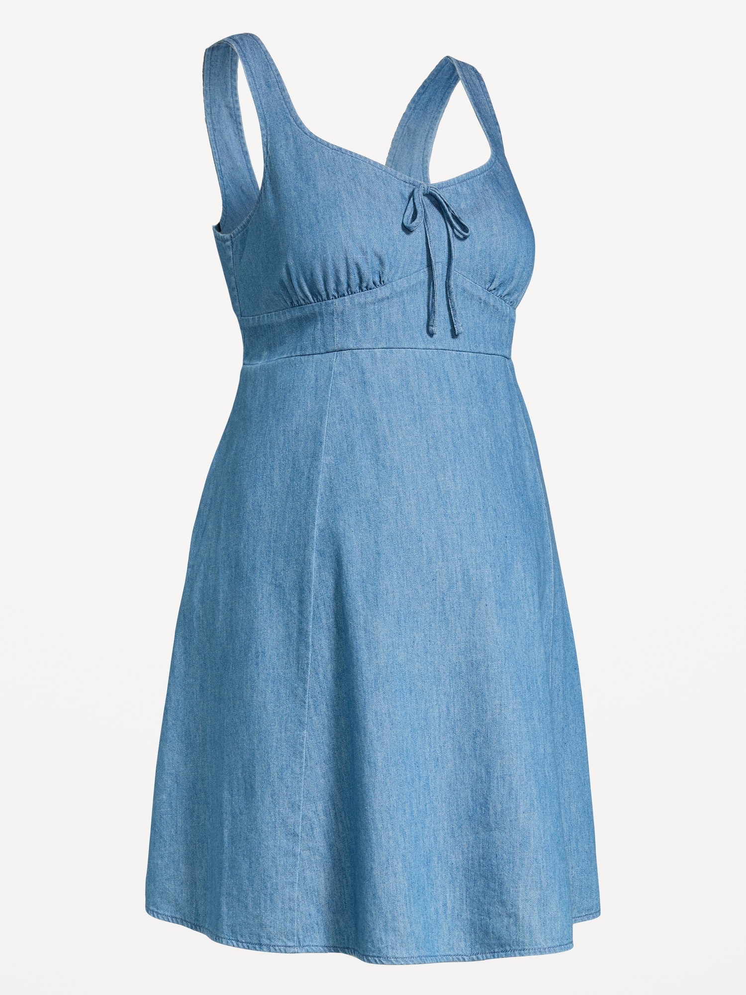 Женское платье Old Navy Maternity Fit & Flare Cami Mini, цвет: Средний индиго — фото 4
