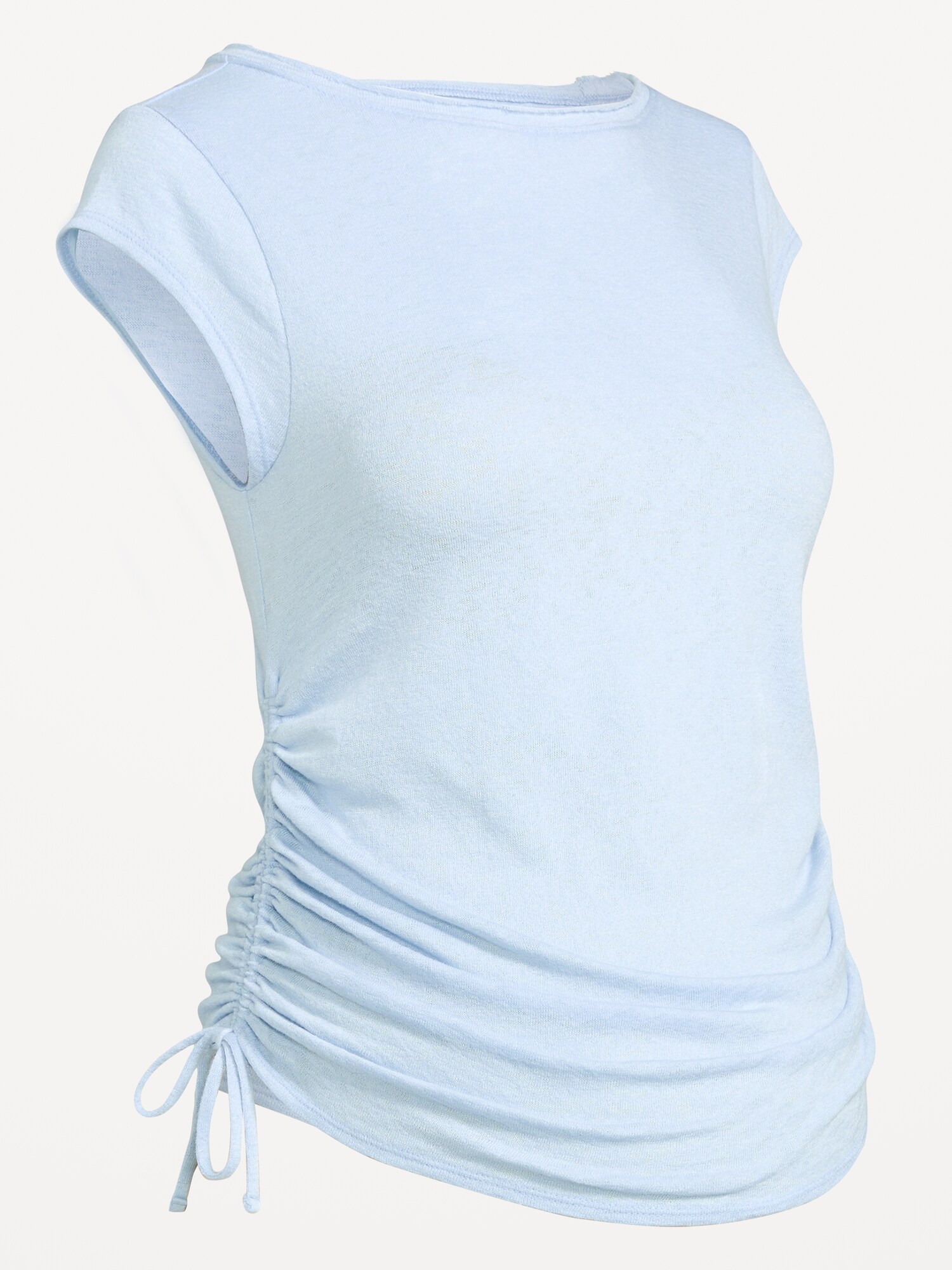 Женский топ Old Navy Maternity Side-Cinch Jersey Top, цвет: Небесно-голубой — фото 2
