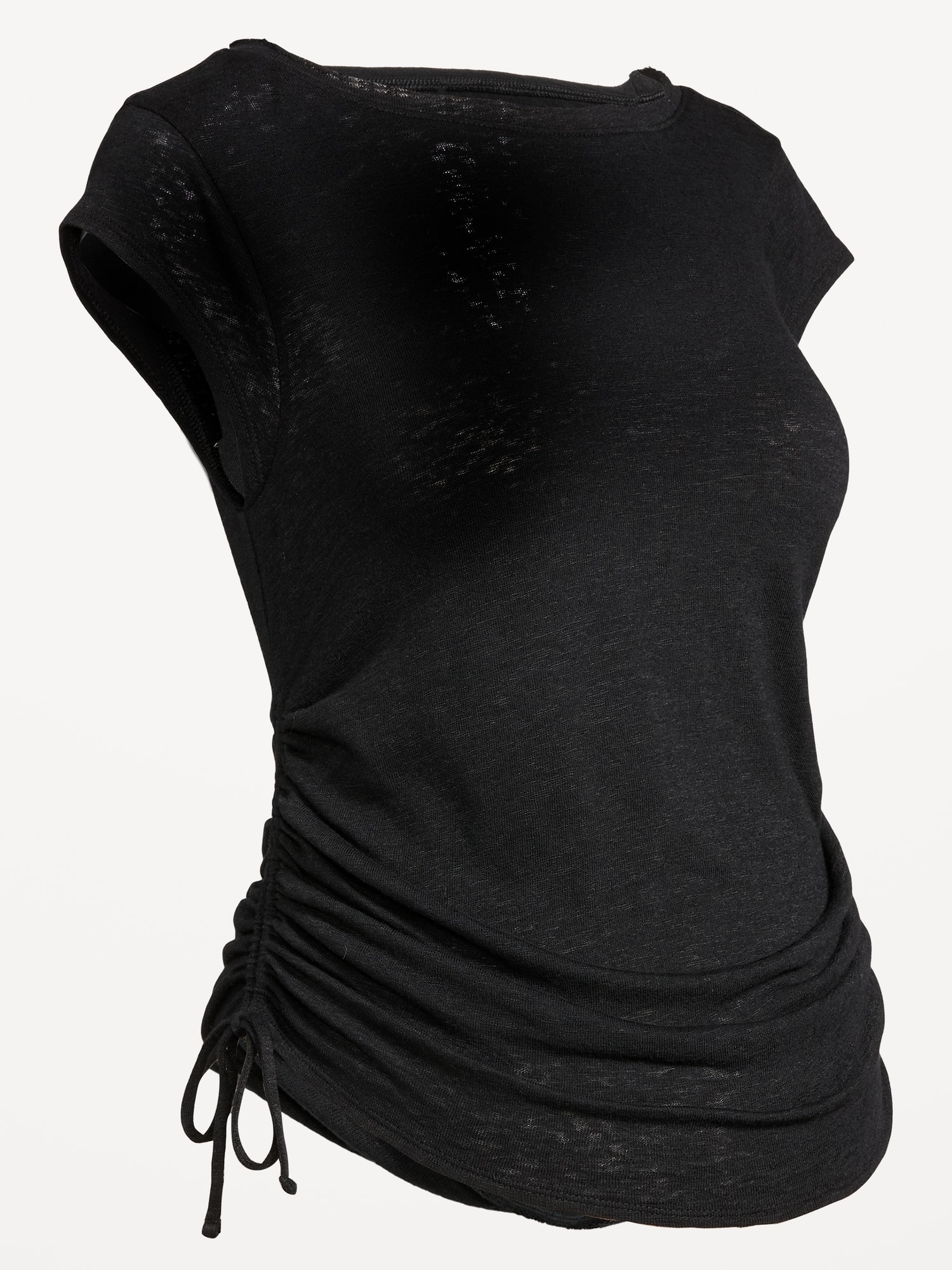 Maternity Side-Cinch Jersey Top