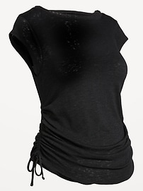 Image number 1 showing, Maternity Side-Cinch Jersey Top
