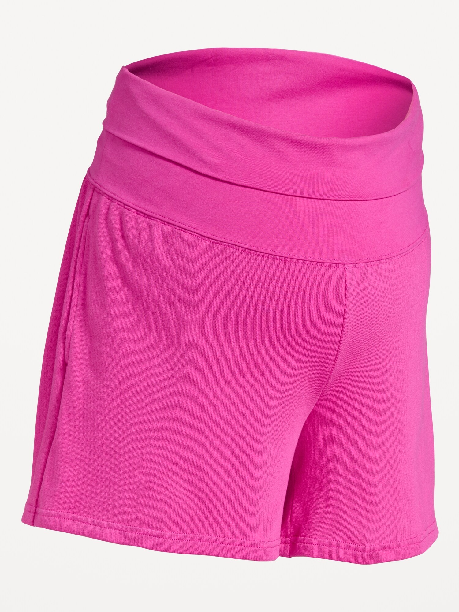 Женские шорты Old Navy Maternity Fleece Pull-On Shorts -- 5-inch inseam, цвет: Dragon Fruit — фото 2