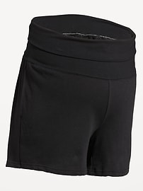 Image number 4 showing, Maternity Fleece Pull-On Shorts -- 5-inch inseam