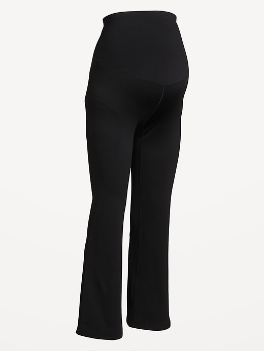 Image number 4 showing, Maternity Full-Panel StudioSmooth Flare Leggings