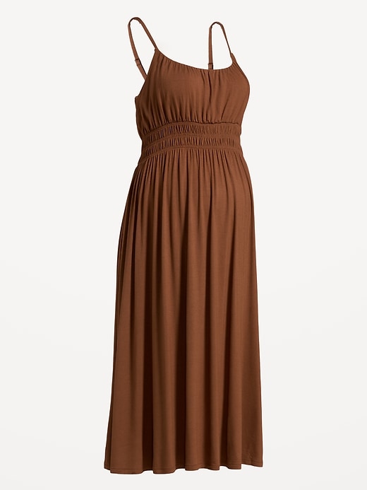 Image number 1 showing, Maternity Smocked Fit & Flare Dress
