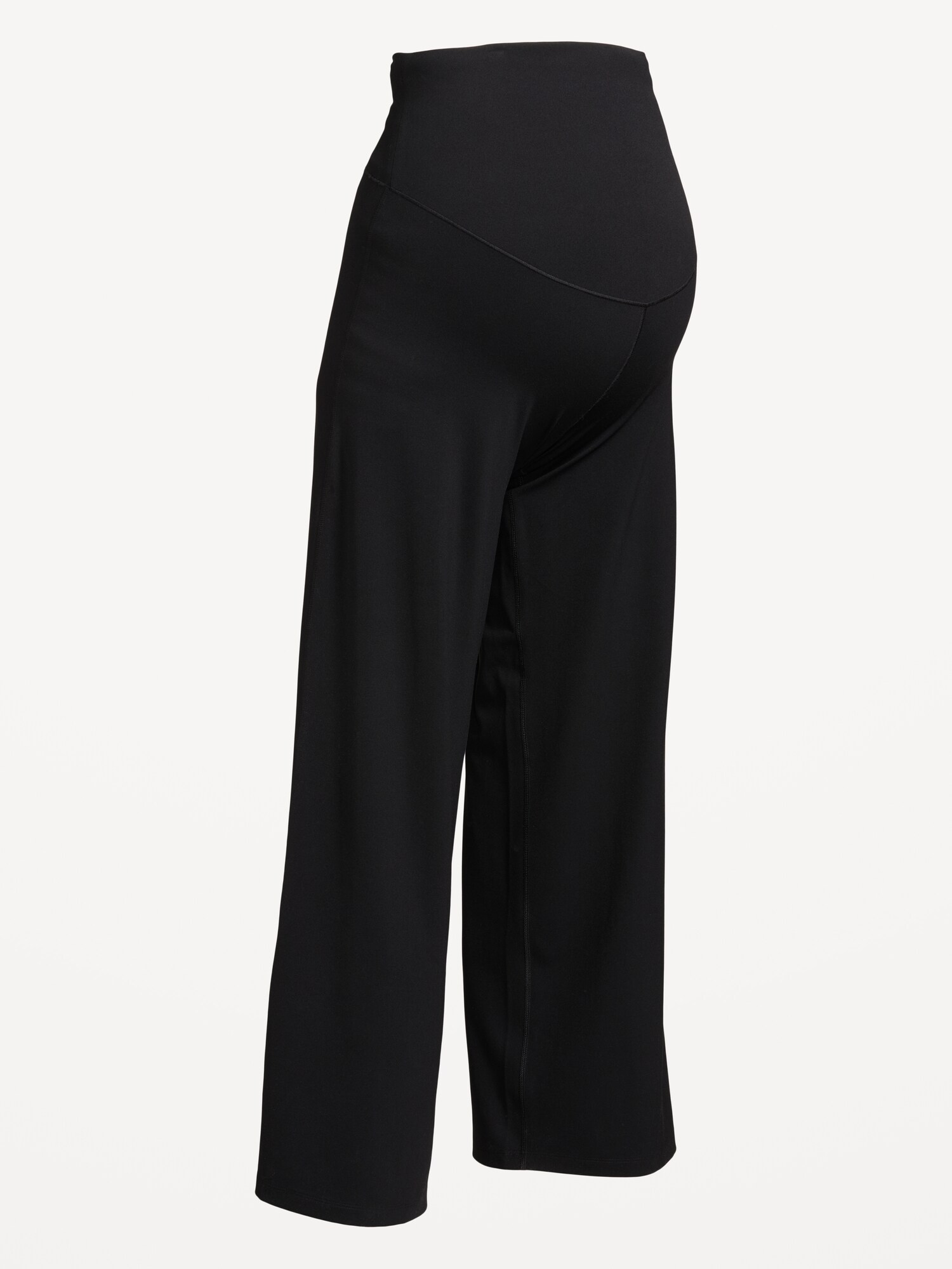 Женские брюки Old Navy Maternity Full-Panel StudioSmooth Wide-Leg, цвет: Чёрный — фото 4