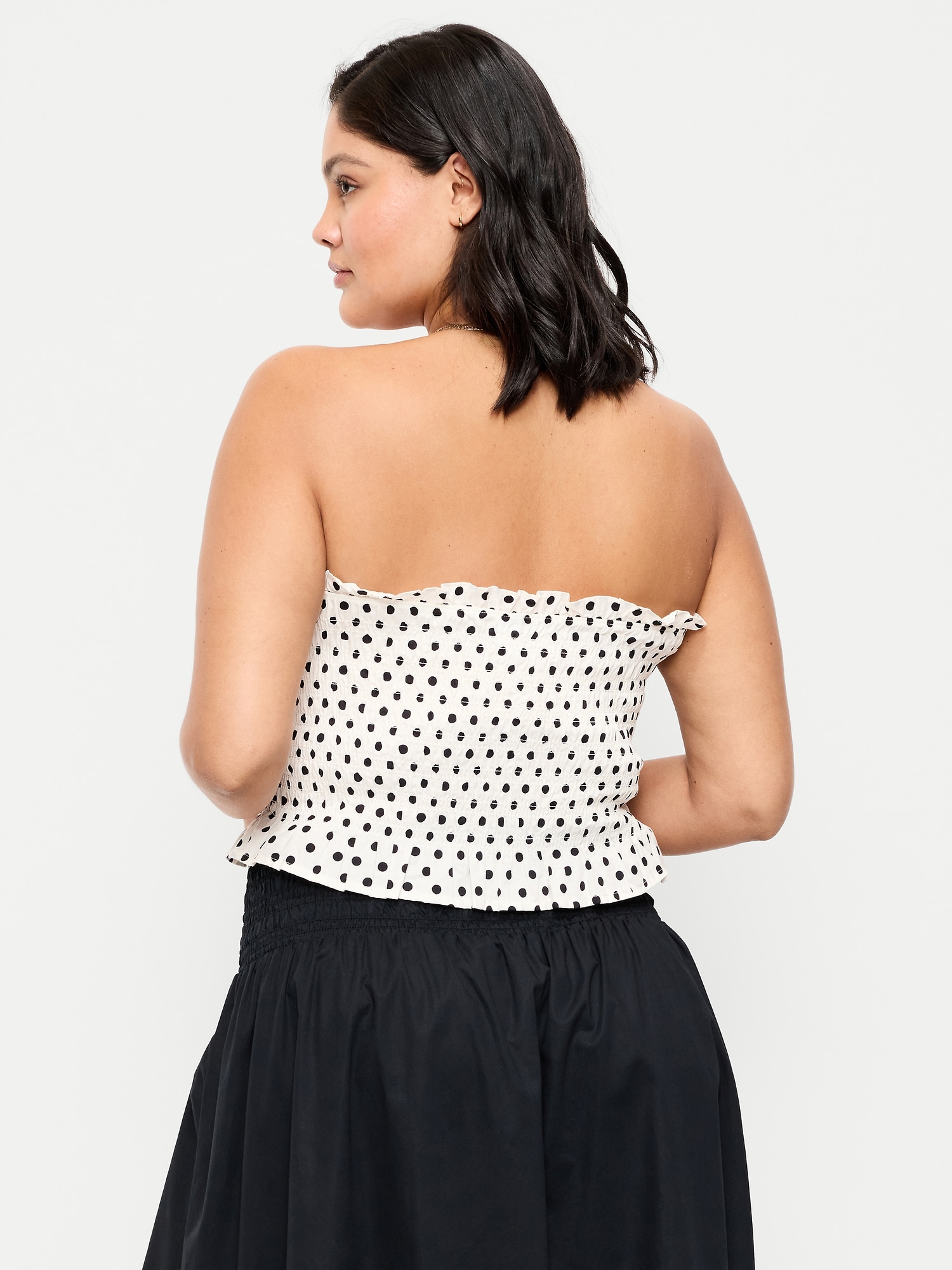 Smocked Bodice Tube Top
