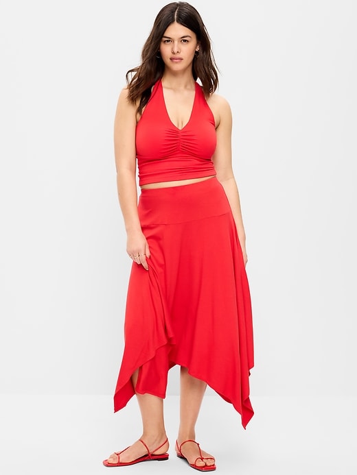 Image number 5 showing, Handkerchief Hem Midi Skirt