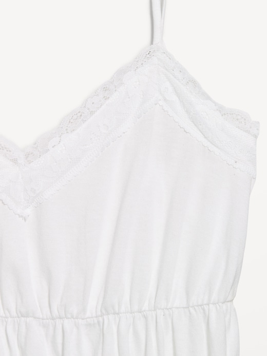 Image number 4 showing, Lace-Trim Smocked-Waist Tank Top
