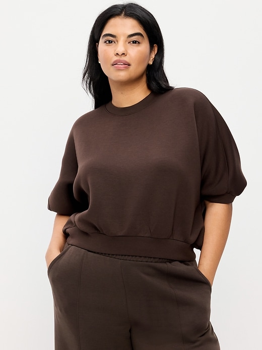 Image number 5 showing, Bounce Fleece Dolman-Sleeve Top