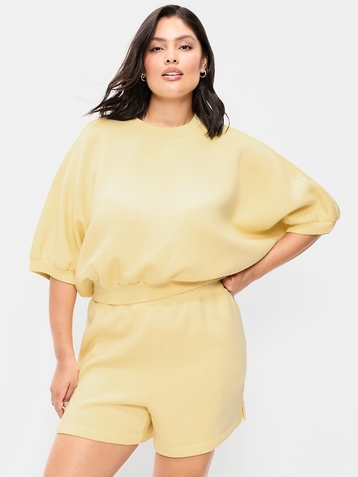 Image number 6 showing, Bounce Fleece Dolman-Sleeve Top