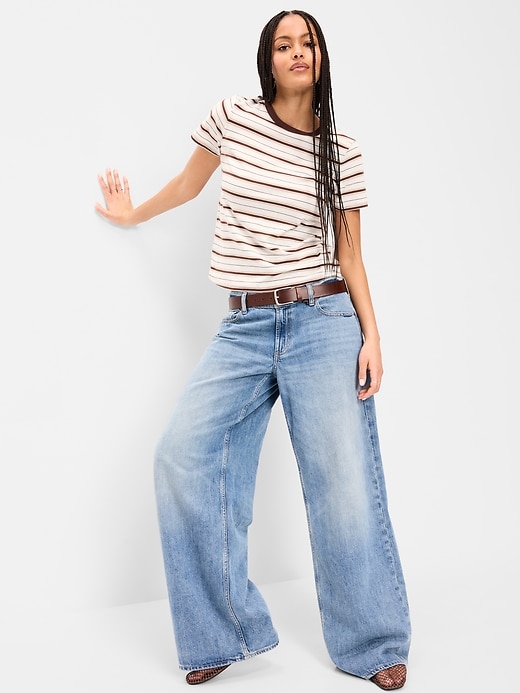 Image number 3 showing, EveryWear Crew-Neck Striped T-Shirt