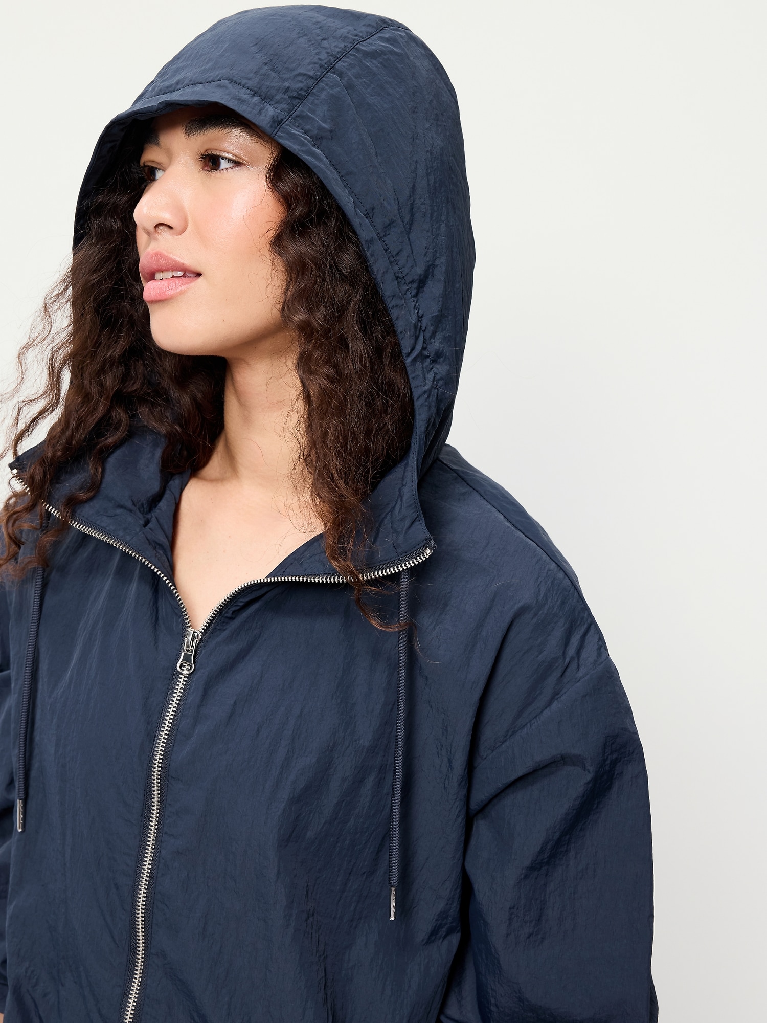 Lightweight Loose-Fit Hooded Jacket