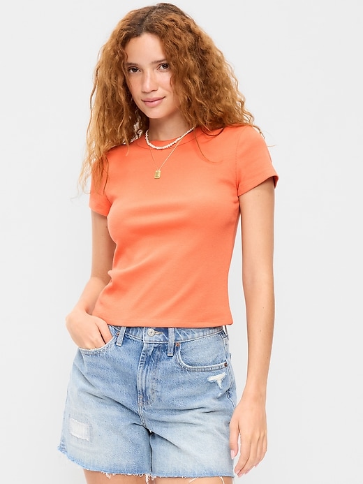 Image number 1 showing, Snug Crop T-Shirt