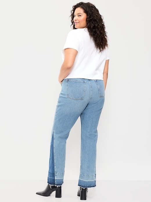 Image number 9 showing, Extra High-Waisted Baby Boot-Cut Jeans