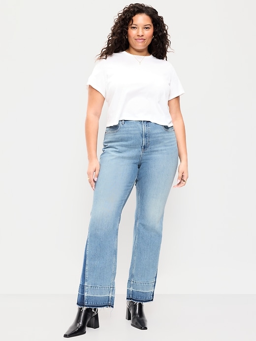 Image number 8 showing, Extra High-Waisted Baby Boot-Cut Jeans