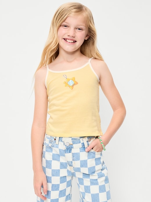 Image number 1 showing, Fitted Graphic Cami for Girls