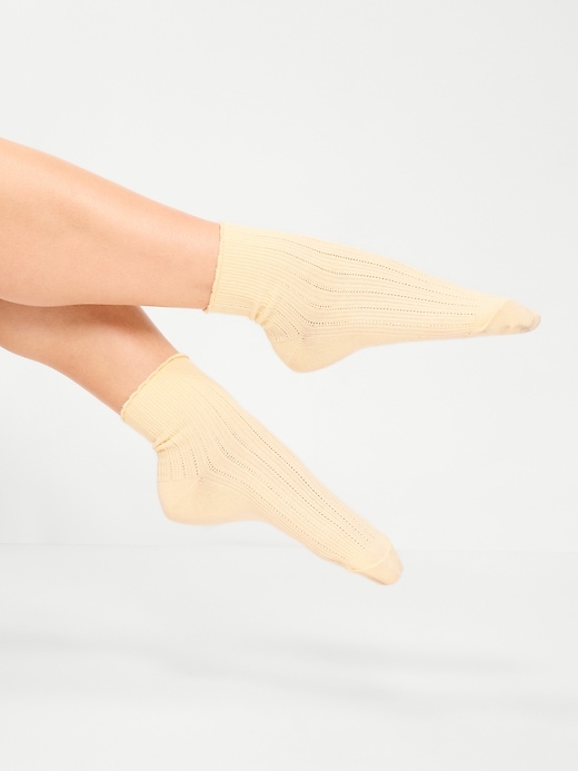 Ribbed Quarter-Crew Socks 2-Pack from Old Navy - $8