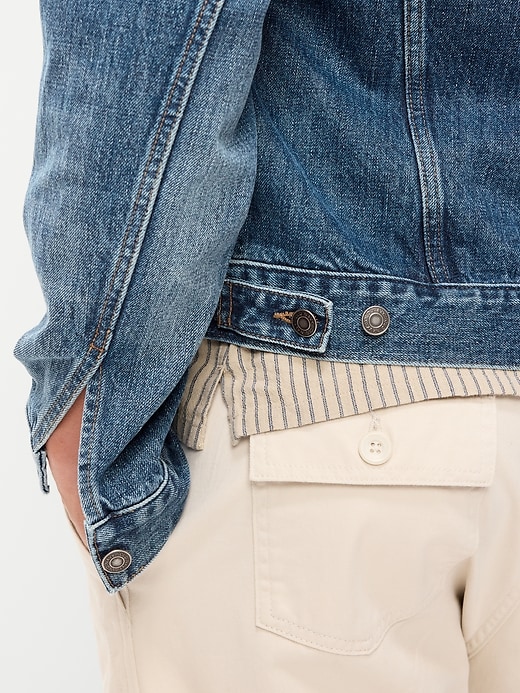 Image number 6 showing, Jean Trucker Jacket