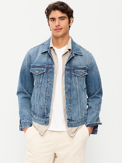 Image number 1 showing, Jean Trucker Jacket