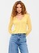 Long-Sleeve Cropped V-Neck Cardigan - image 3