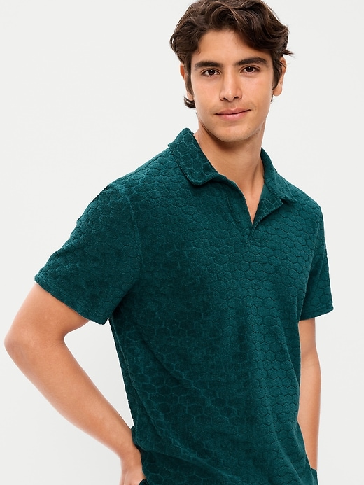 Image number 3 showing, Textured Terry Polo