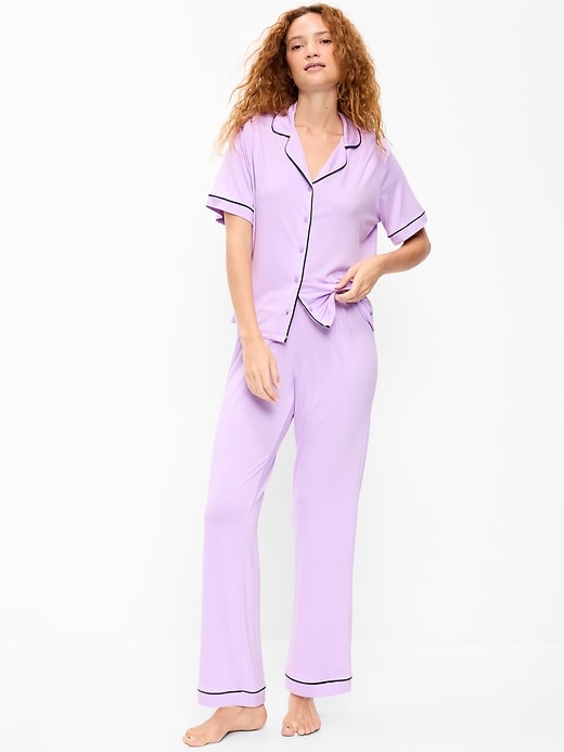 Image number 1 showing, Sunday Sleep Knit Jersey Pant Set