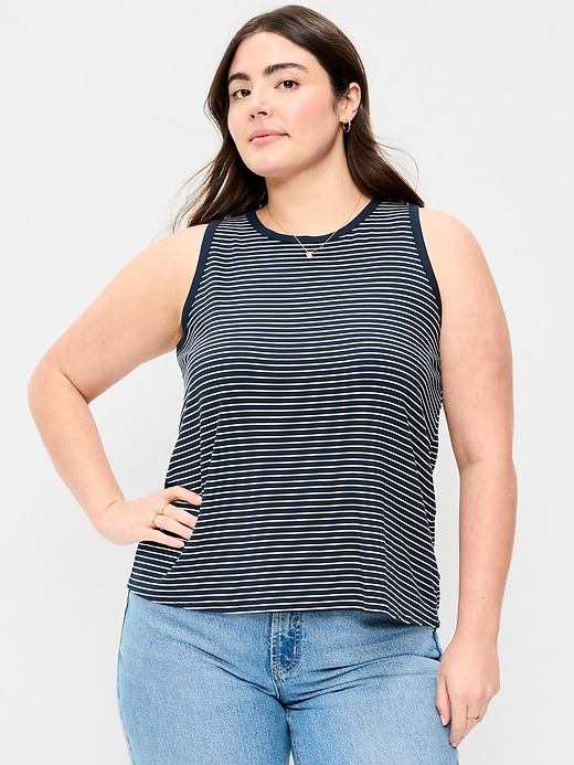 Image number 5 showing, Luxe High-Neck Tank Top