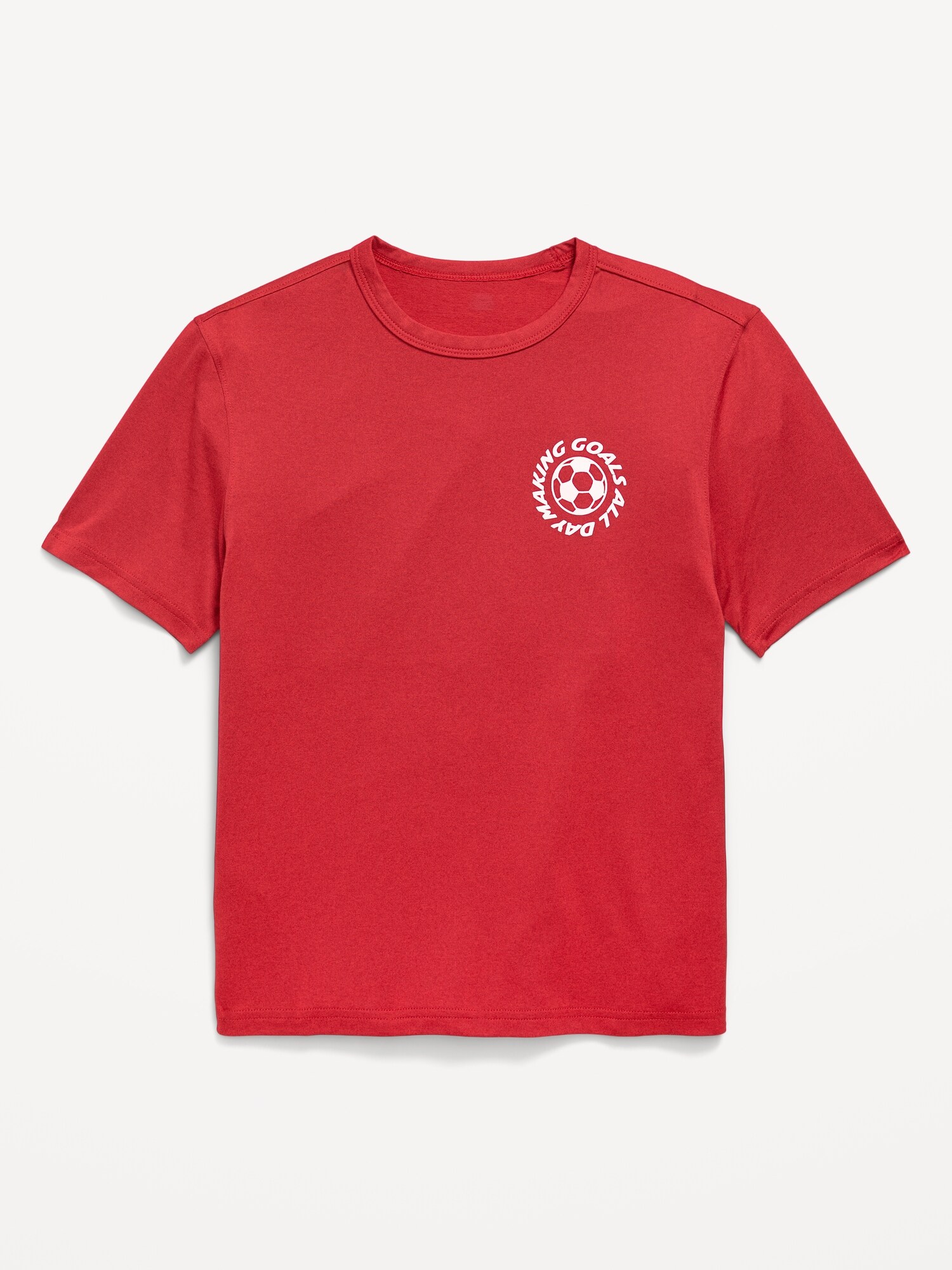 Футболка Old Navy CloudMotion Performance T-Shirt для мальчиков, цвет: Amaryllis — фото 2