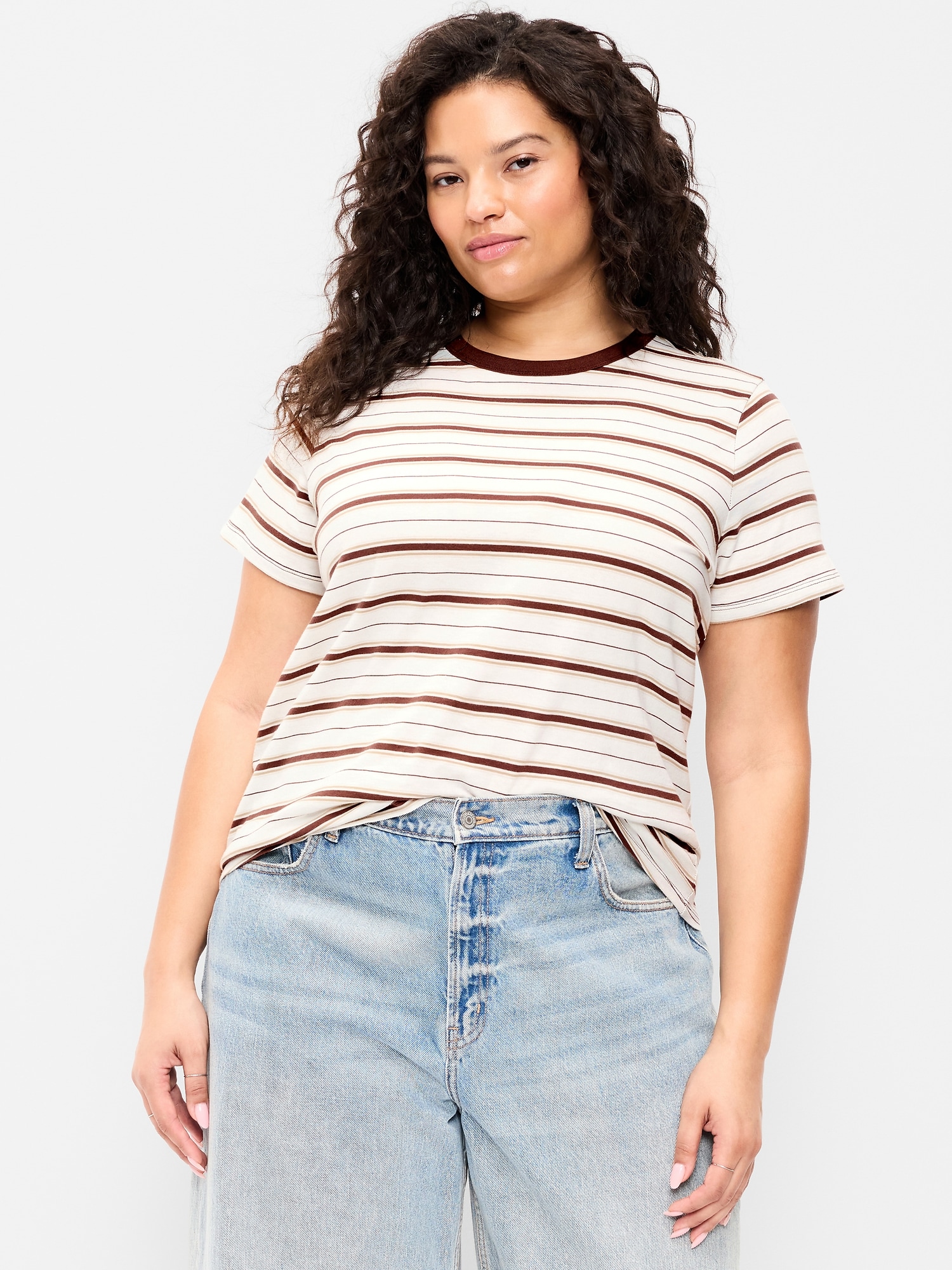EveryWear Crew-Neck Striped T-Shirt