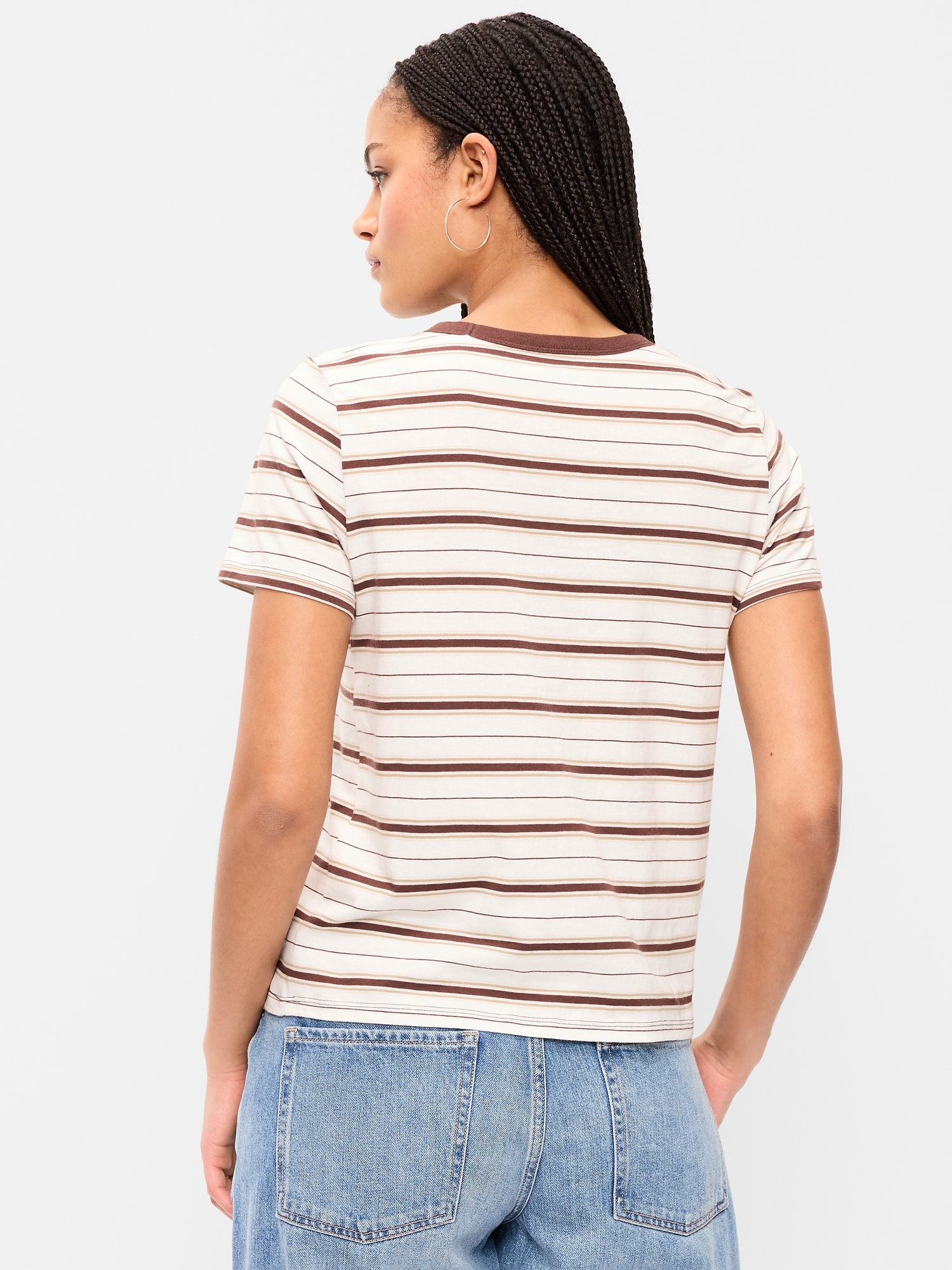 EveryWear Crew-Neck Striped T-Shirt