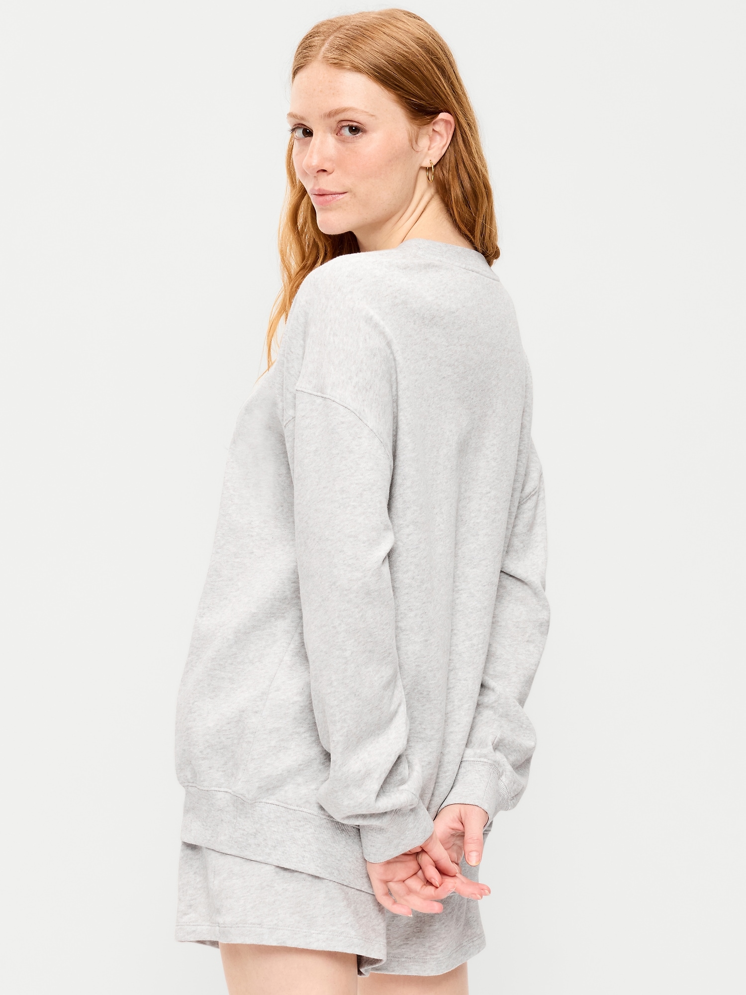 SoComfy Oversized Crew-Neck Sweatshirt
