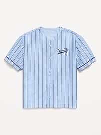 Image number 1 showing, Oversized Mesh Baseball Shirt for Boys