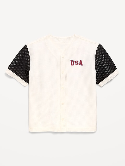 Oversized Mesh Baseball Shirt for Boys from Old Navy - $14.99
