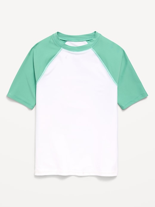 Image number 1 showing, Short-Sleeve Rashguard Swim Top for Boys