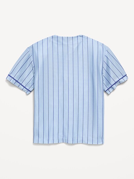Image number 2 showing, Oversized Mesh Baseball Shirt for Boys