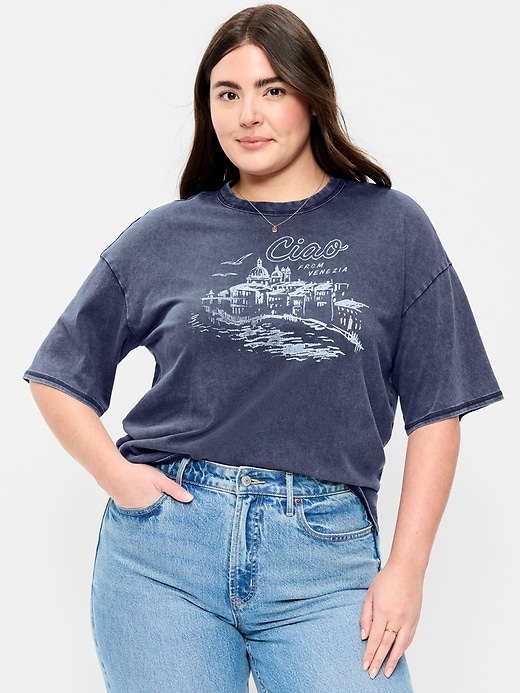 Image number 6 showing, Short-Sleeve Loose Graphic T-Shirt