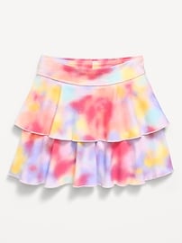 Image number 1 showing, Tiered Active Skort for Girls