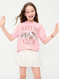 Image number 1 showing, Hello Kitty® Oversized Graphic T-Shirt for Girls