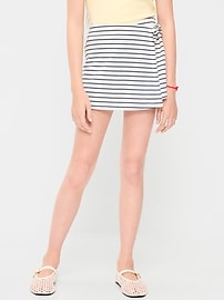 Image number 1 showing, Wrap-Front Knit Skort for Girls