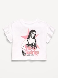 Image number 1 showing, Olivia Rodrigo™ Ruffled Graphic T-Shirt for Toddler Girls