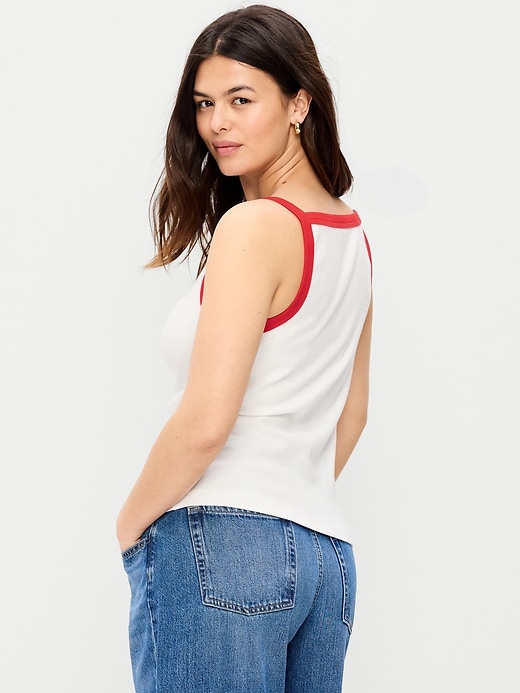 Image number 7 showing, Sleeveless Snug Apron Tank Top