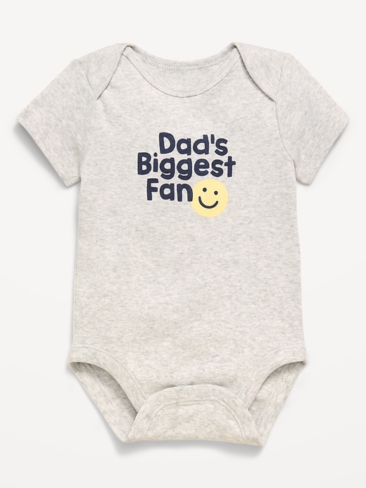Image number 1 showing, Unisex Short-Sleeve Graphic Bodysuit for Baby