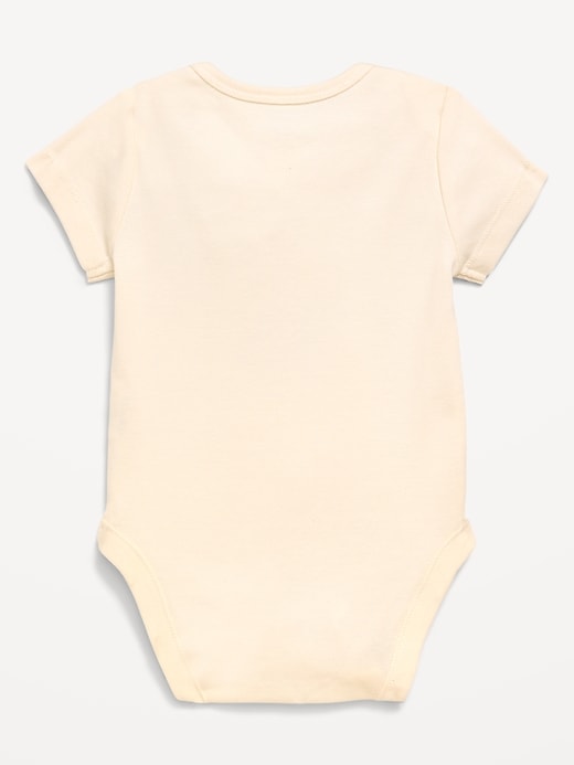 Image number 3 showing, Unisex Short-Sleeve Graphic Bodysuit for Baby