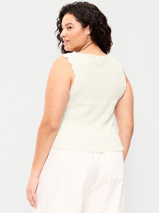 Image number 8 showing, Sleeveless Smocked Tank Top